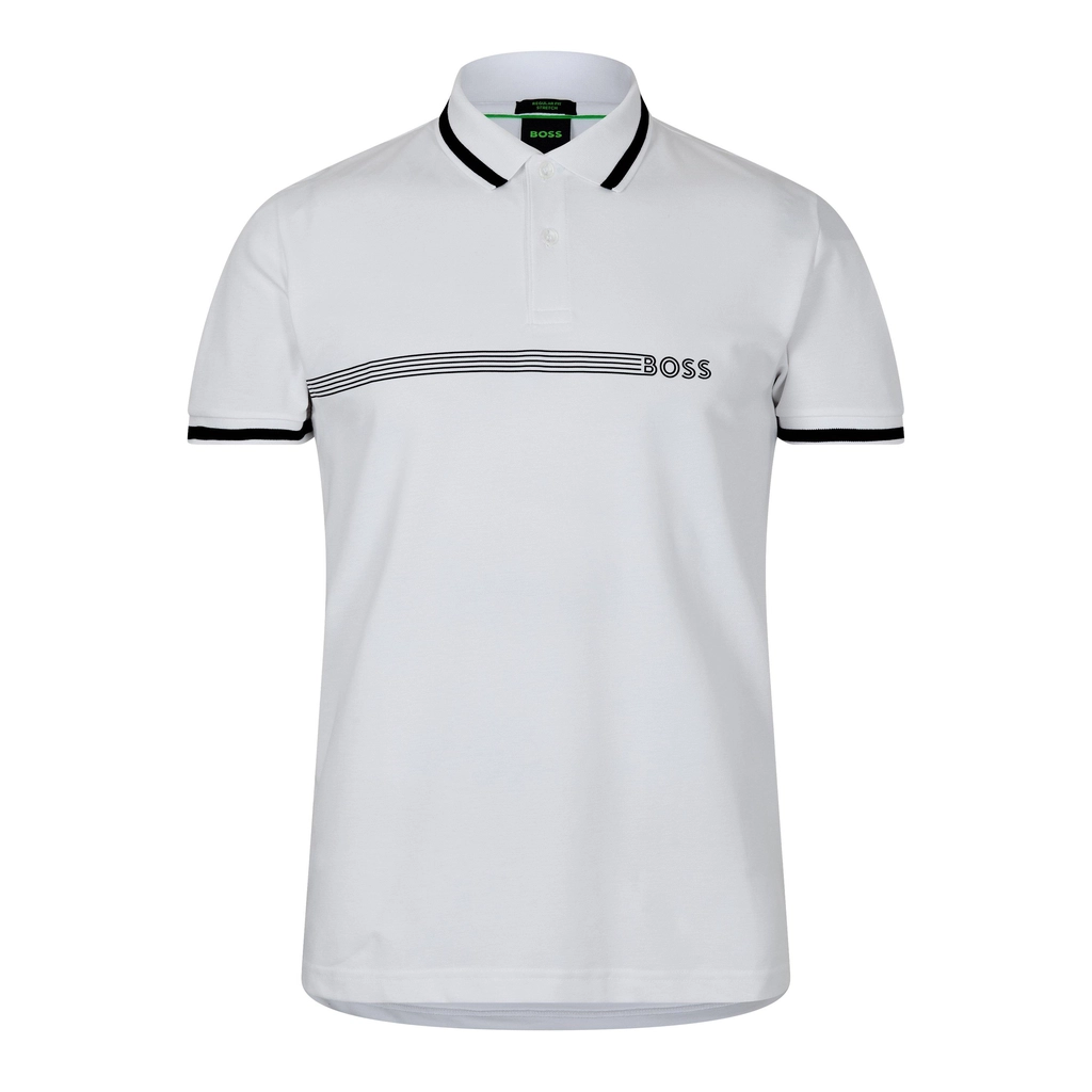 Hugo Boss Paddy 1 10263186 01 Polo Shirt Mens - White